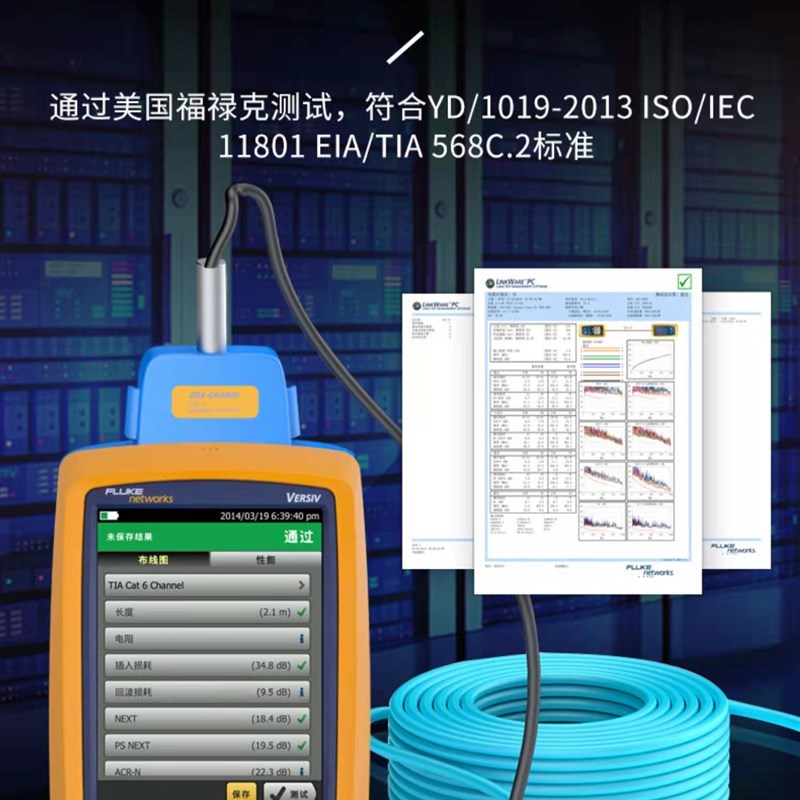 极速安普千兆国标i超六7八类万兆双屏蔽CAT6A网线六7八类家用8芯