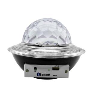 光飞蝶大魔飞灯 R闪BG遥控碟舞台灯蓝牙音箱灯 USB七彩led 水晶魔