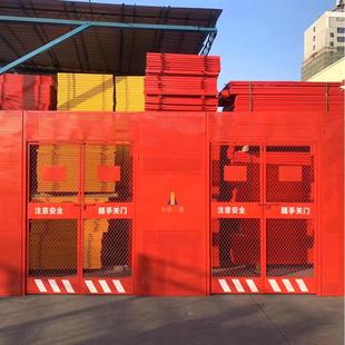 施工防电梯防护门封闭网电施工梯防护门防冲孔护板升无品牌/降梯