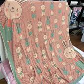 三层纱布毛巾被空调被 竹纤维 多用盖毯 处理 外贸余单