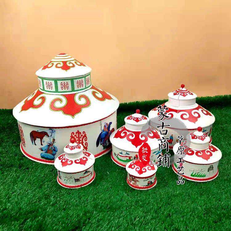 内蒙古特色手工艺品蒙古族首饰盒蒙古包模型饰品摆件收纳盒小礼品