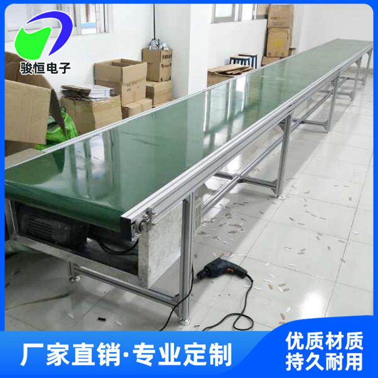 生产流水线物流输送机工作台分拣打包卸货爬坡传送带传送机图片