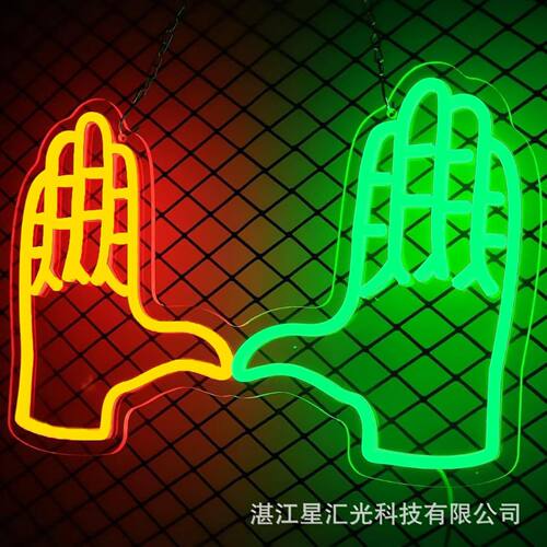 亚马逊爆款霓虹灯球队logo标志卧室装饰氛围灯牌发光字源头工厂