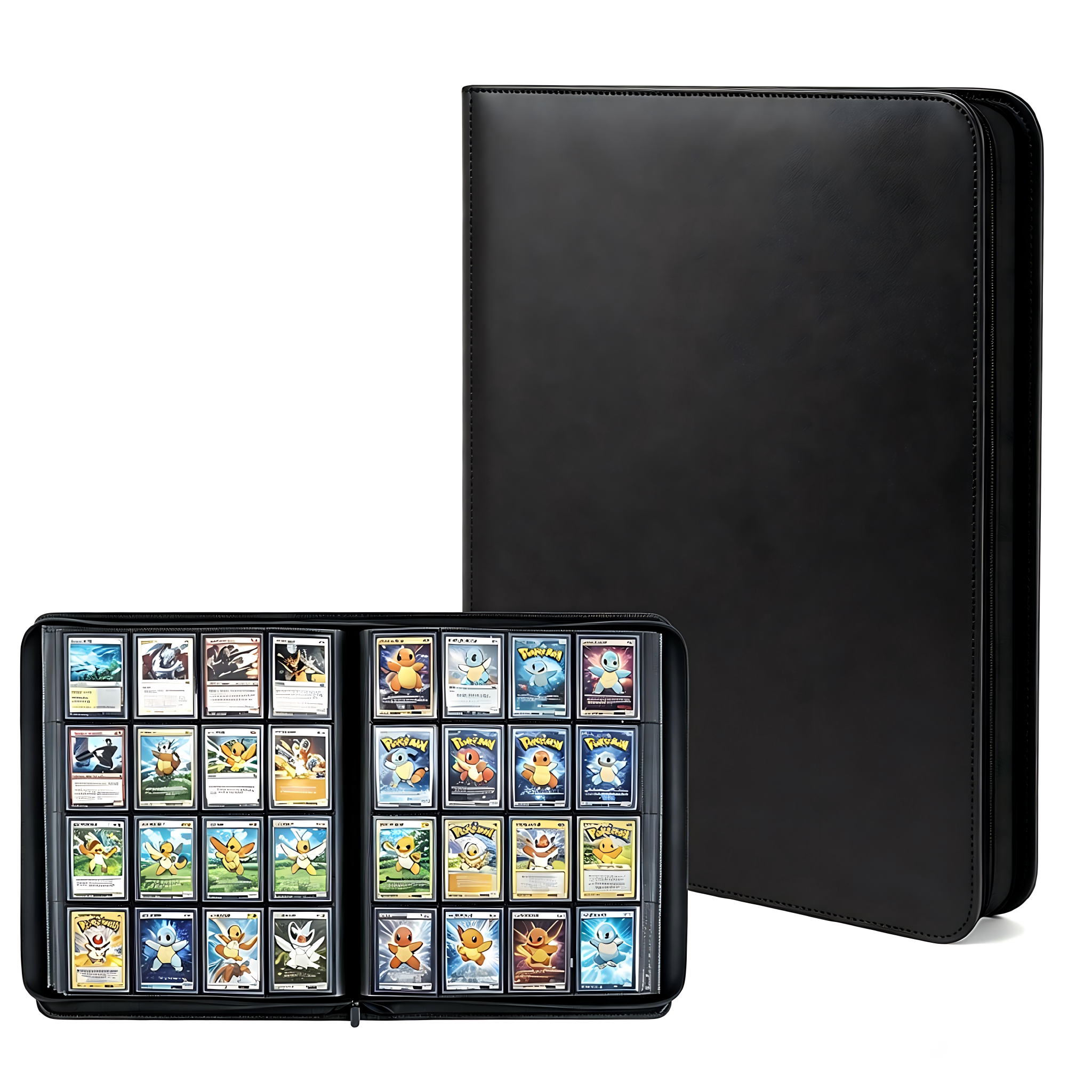 16格卡册游戏王万智牌皮质封面ptcg收藏卡包卡片保护宝可梦收纳册