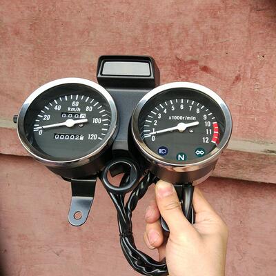 摩托车GN125太子车仪表总成咪表齿轮转速里程线咪表码表配件太子
