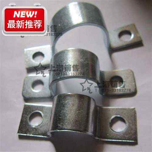 镀锌管卡铁加厚骑马抱箍钢w板卡带孔U型卡箍 20 25 32 45 50 60mm
