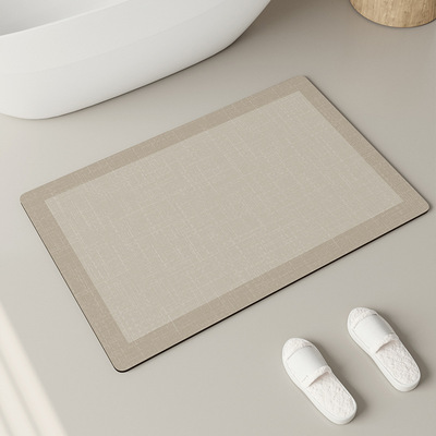 浴室地垫硅藻泥吸水速干软垫家用厕所卫生间门口防滑踩脚垫