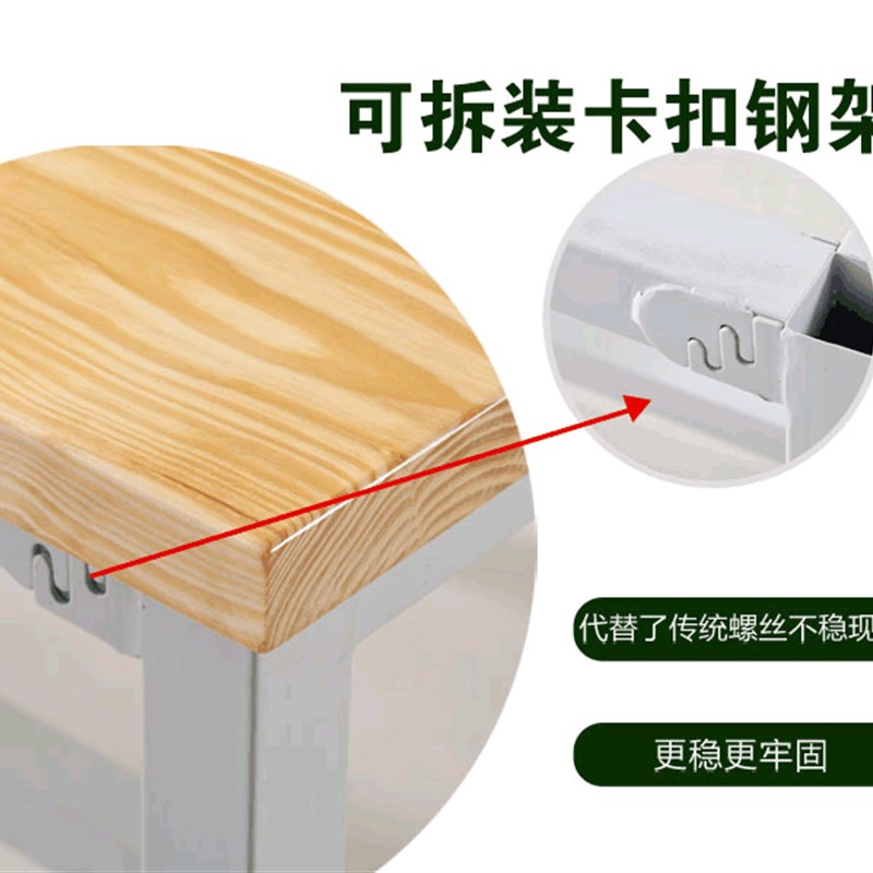 重型钳工工作台车间操作台实木可拆卸H虎钳台防静电桌面实验手工