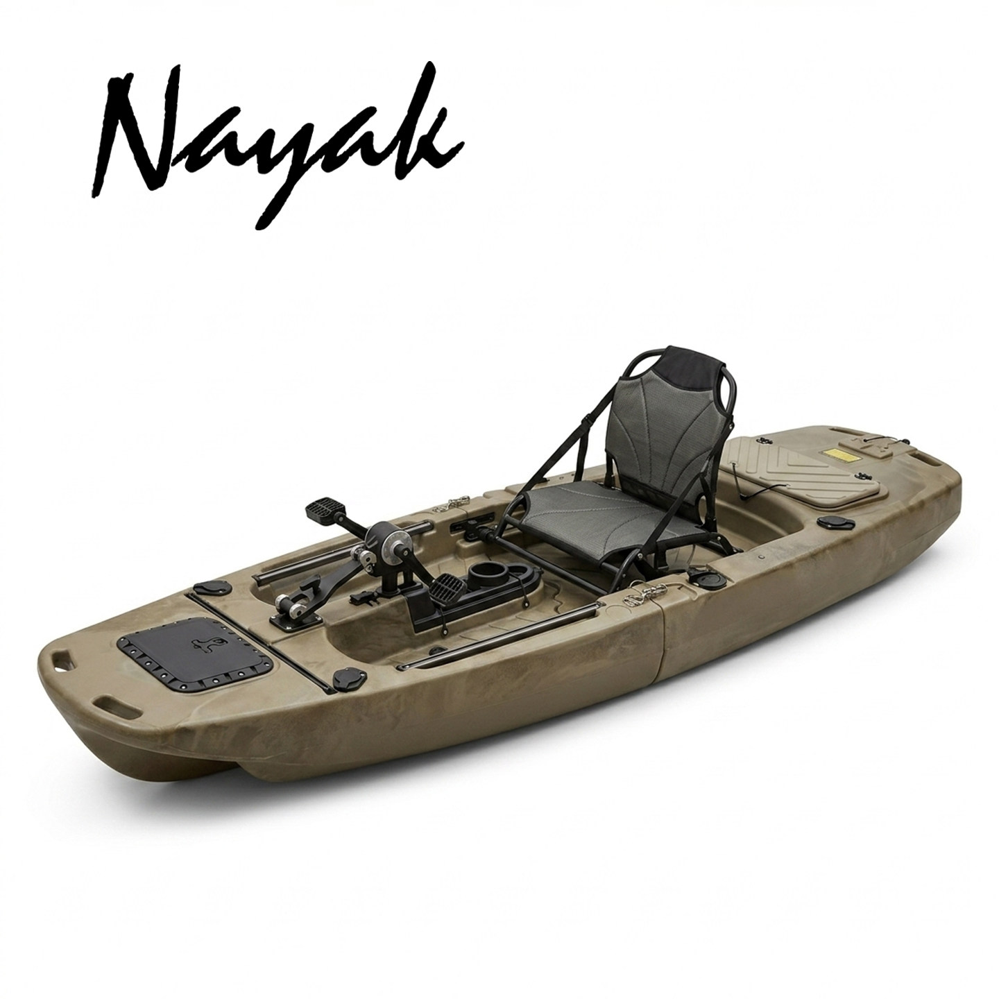 Nayak/双人皮划艇硬艇亲子船塑料独木舟休闲景区比赛路亚艇钓鱼船