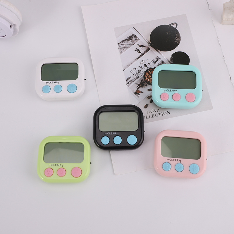 多功能小号厨房计时器电源开关定时器美容电子提醒器秒表计时器