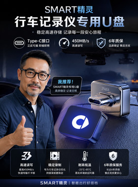 适用Smart精灵哨兵模式U盘车载精灵1号/5号停车监控专用typec优盘