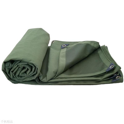 德安篷布 有机硅挂胶帆布 加厚双面防水 耐磨抗老化 尺寸