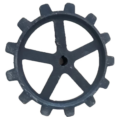 红征农机配件田园微耕机除草机链轨机专用13齿传动铁质牙盘皮带轮
