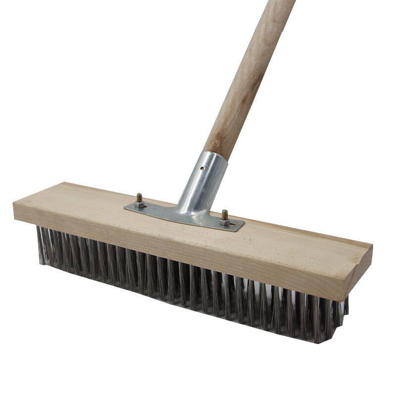 长柄钢丝刷子不锈钢丝地板刷户外庭院去青苔重污垢水泥地刷硬毛刷