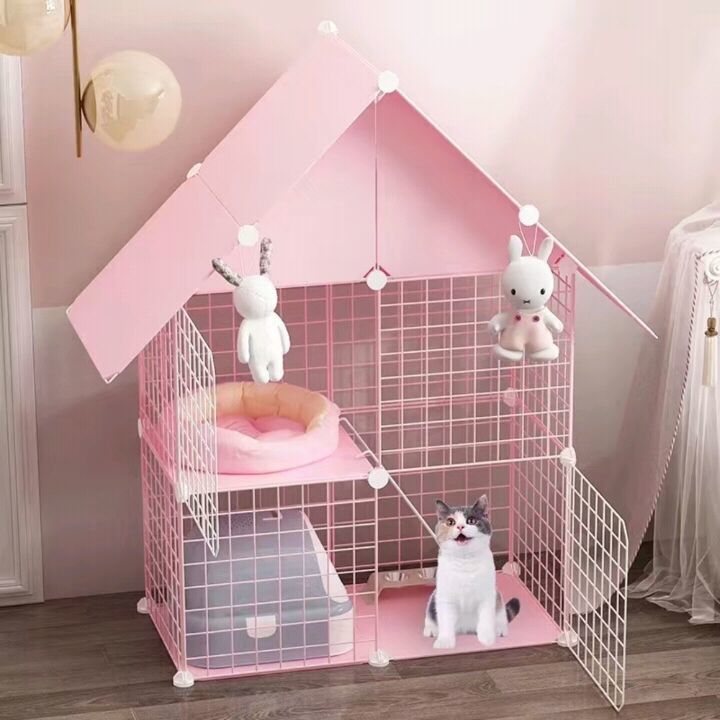 猫笼子带厕所别墅超大自由空间室内空笼猫舍家用三层小型猫咪猫窝