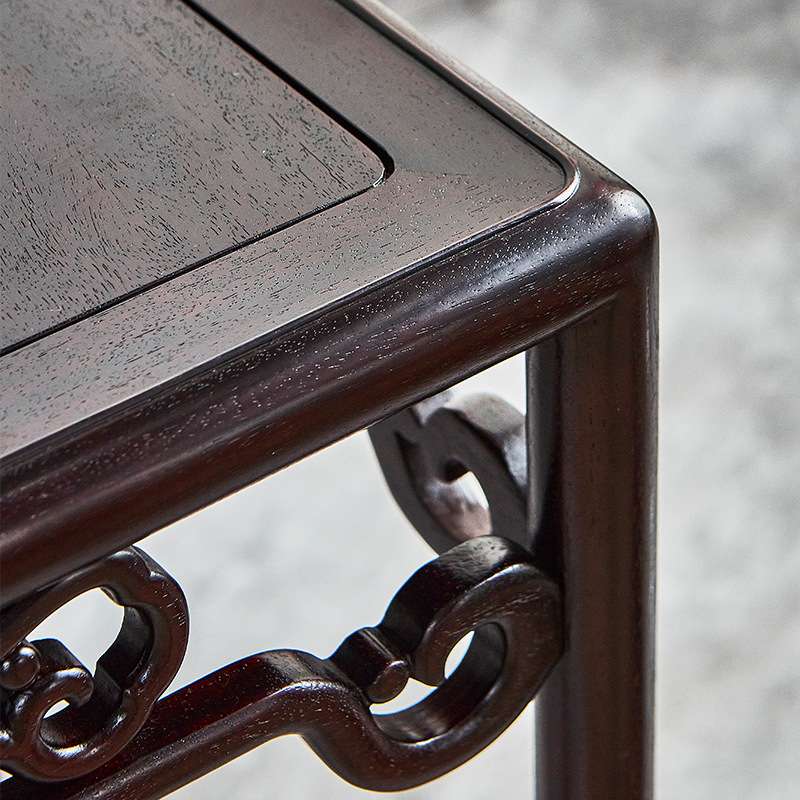 明清古典血檀花架花几香几中式实木摆件盆景架客厅阳台落地置物架