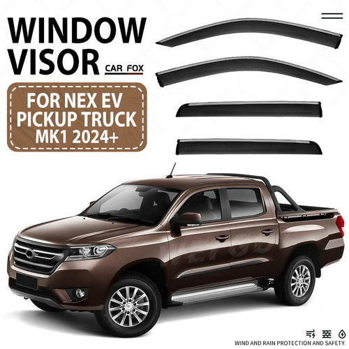 适用于NEX EV Pickup Truck Window visor晴雨挡雨遮阳板【泰国】