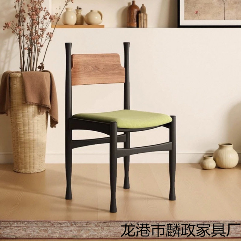 法式复古实木设计师餐椅