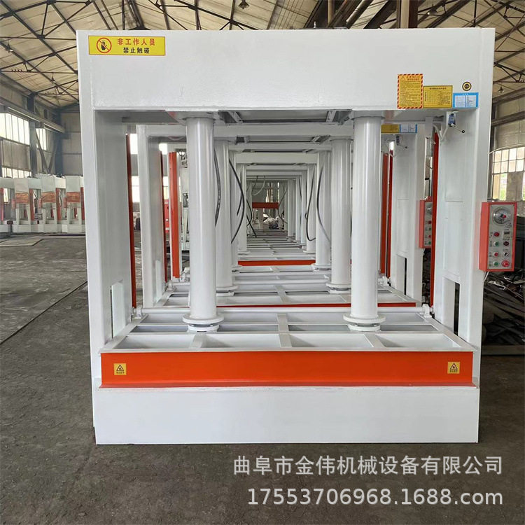 无机复合液压式 家具厂自动木门100T两段式冷压机 扇叶填充物压机