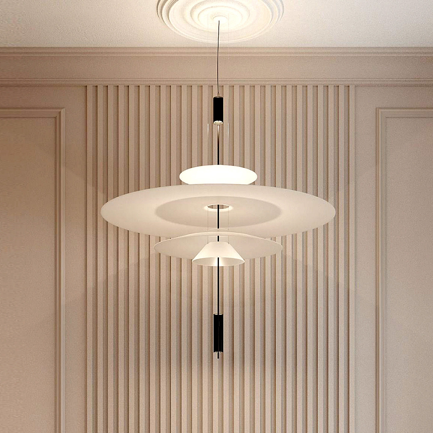 设计师款现代极简飞碟餐厅吊灯商用个性艺术展厅工业风灯具北欧