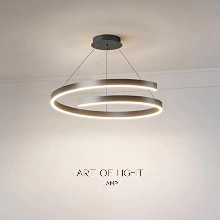 现代简约LED铁艺亚克力吸顶灯