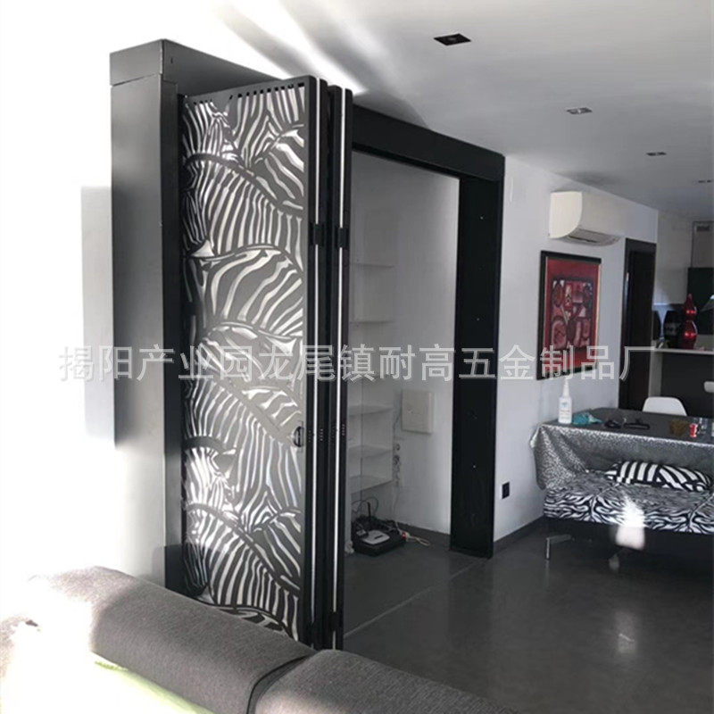 隐形折叠门合页开合静音铰链十字铰链165*30mm三维可调节门铰