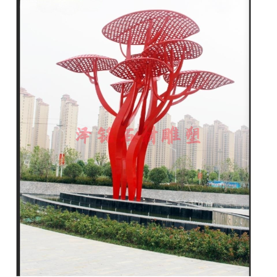 不锈钢廊架雕塑户外钢结构创意树型装饰长廊铁艺凉亭异形金属摆件