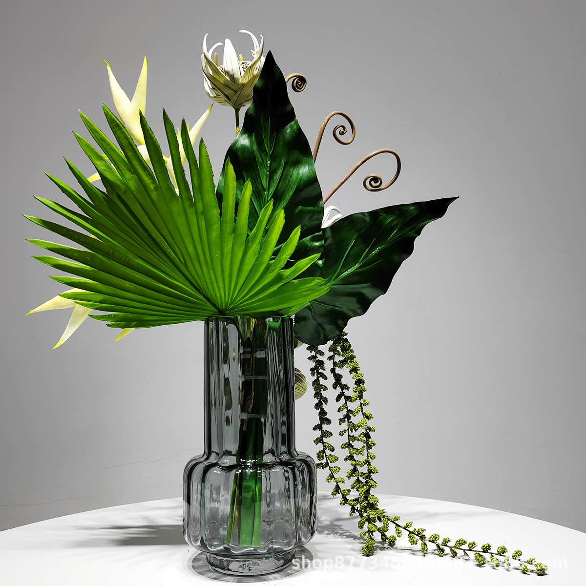 现代轻奢室内餐厅高端绢花花卉摆件仿真花电视柜客厅家居软装摆设