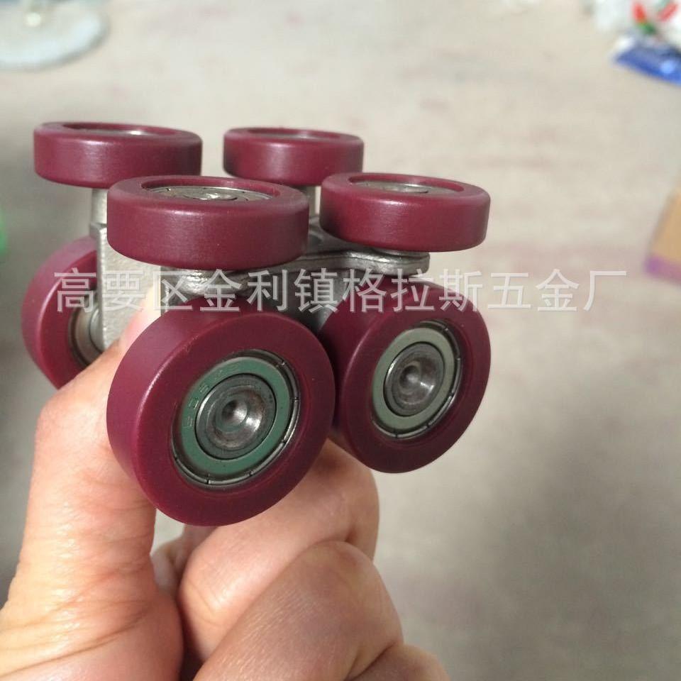 不锈钢折叠门吊轮带导向折叠门吊轮GLAZZ无框玻璃折叠门