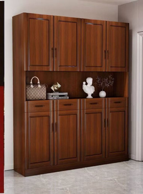 2026全实木纯木书柜书架书橱现代简约落地公室文件柜收纳柜储物柜