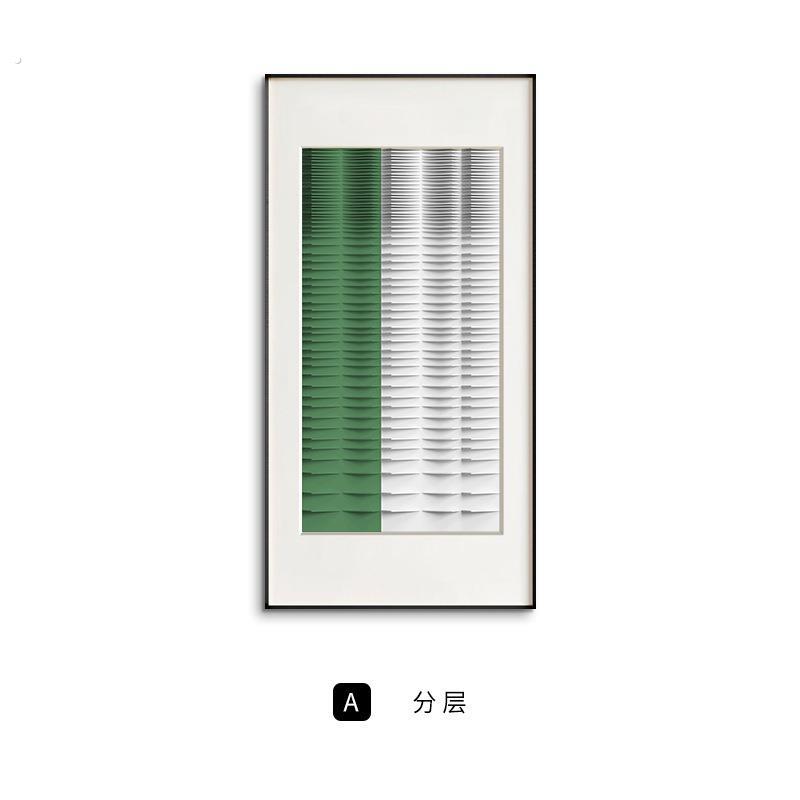 织绿现代简约绿色抽象玄关装饰画艺术客厅挂画走廊过道墙面壁画