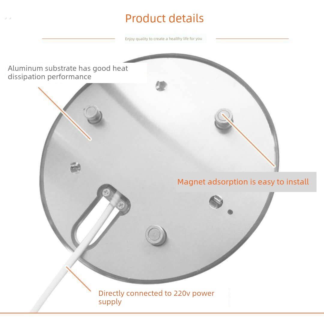 lyd照明灯ed卧室吸顶灯10w5w3wled灯泡led照明灯心四方节能