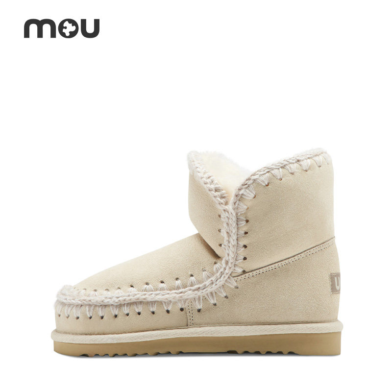mou女士ESKIMO18时尚 休闲舒适保暖 羊皮毛一体 雪地靴 女鞋 短靴