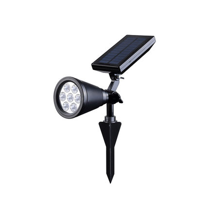 7LED 太阳能灯彩光 单晶硅太阳能板户外花园庭院灯插地草坪灯批发