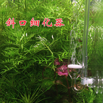直销水草鱼缸二氧化碳空气细化器co2增氧气玻璃极细小型外置雾化