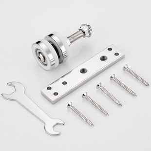 折叠门万向吊轮活动墙门包房隔断收纳滑轮移门屏风推拉门五金配件