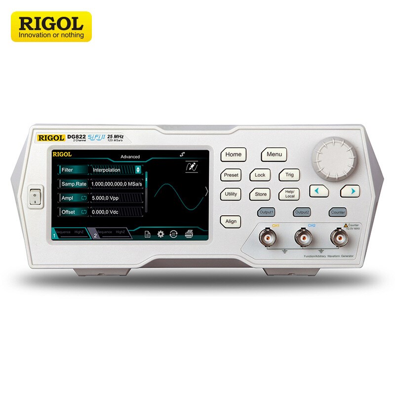 普源函数任意波形发生器 DG822双通道25MHz(2CH)125Msa/s