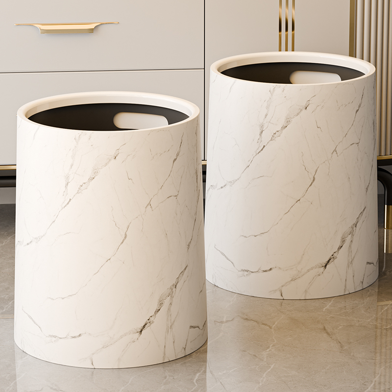双层垃圾桶隐藏垃圾袋设计