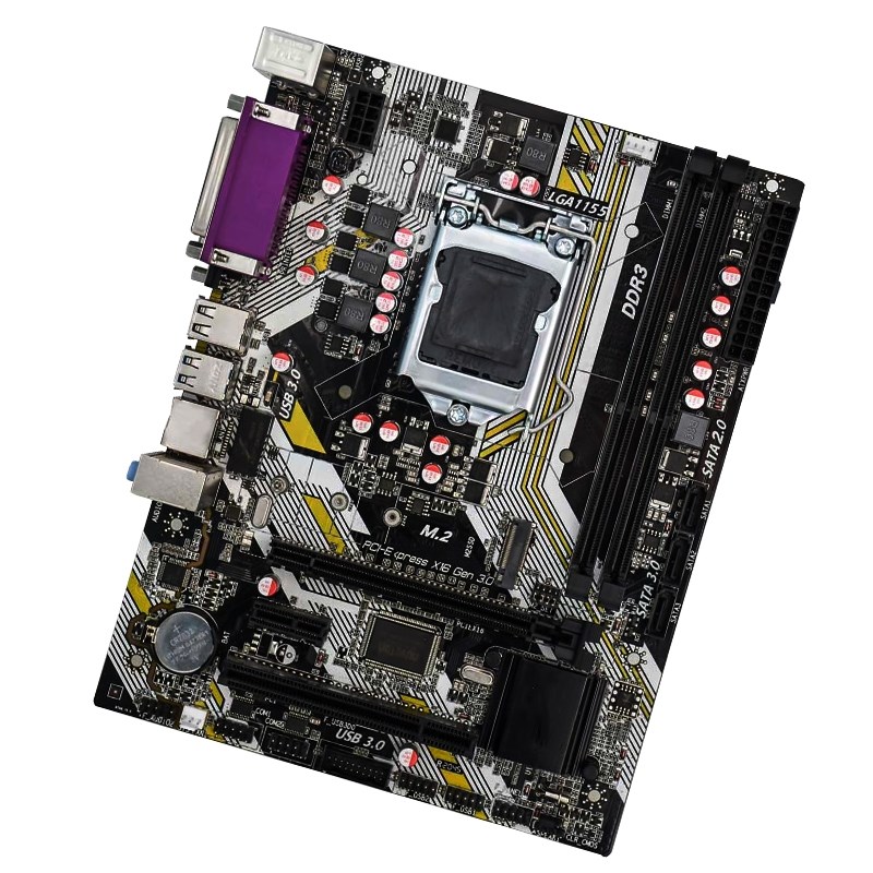 全新B75 1155工控电脑主板 打印口 PCIH槽千兆网口M2支持2 3代 cp