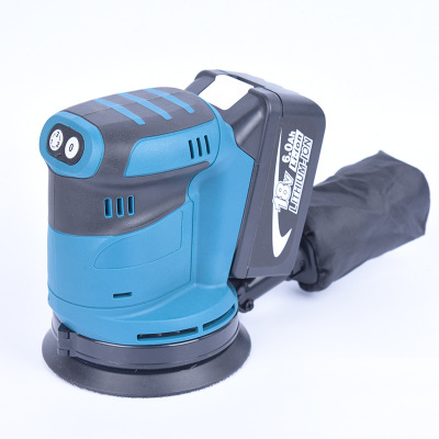 新款18V打蜡机充电砂光机锂电砂纸F机圆砂木工打磨机抛光机工具.