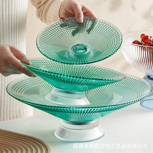 高脚瓜子零食糖果干果盆 北欧现代水果盘客厅茶几网红家用创意个性