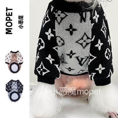 2025秋冬新款宠物衣服大型犬拼接卫衣厚大狗金毛巨贵萨摩泰迪两色