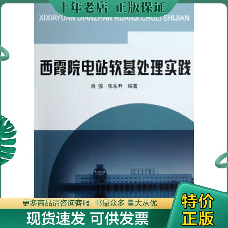 正版现货9787550903616 西霞院电站软基处理实践 肖强,张东升　编著 黄河水利出版社