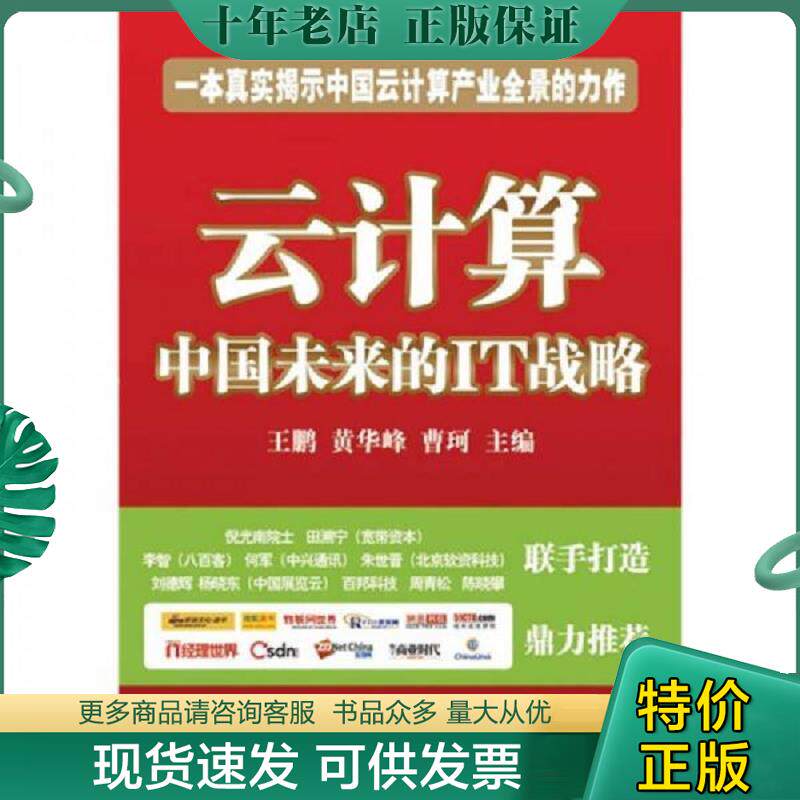 正版现货9787115230058 云计算 中国未来的IT战略 王鹏,黄华峰,曹琹主编 人民邮电出版社
