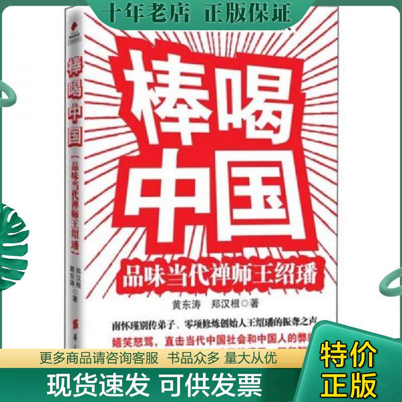 正版现货9787508065052 棒喝中国:品味当代禅师王绍璠 黄东涛,郑汉根著 华夏出版社