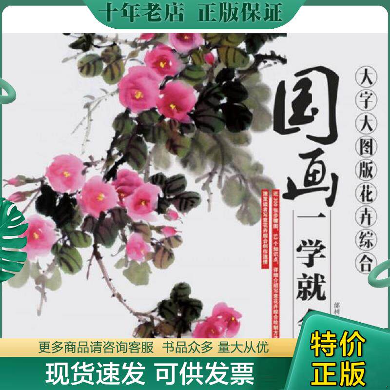 正版现货9787115410634 国画一学就会（大字大图版）：花卉综合 新书未拆封 邰树文 人民邮电出版社