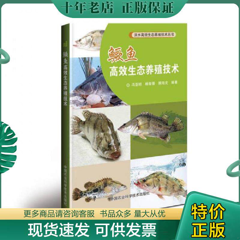 正版现货9787511637383 【全新正版】鳜鱼高效生态养殖技术冯亚明杨智景顾海龙 编9787511 冯亚明,杨智景,顾海龙 中国农业科学技术