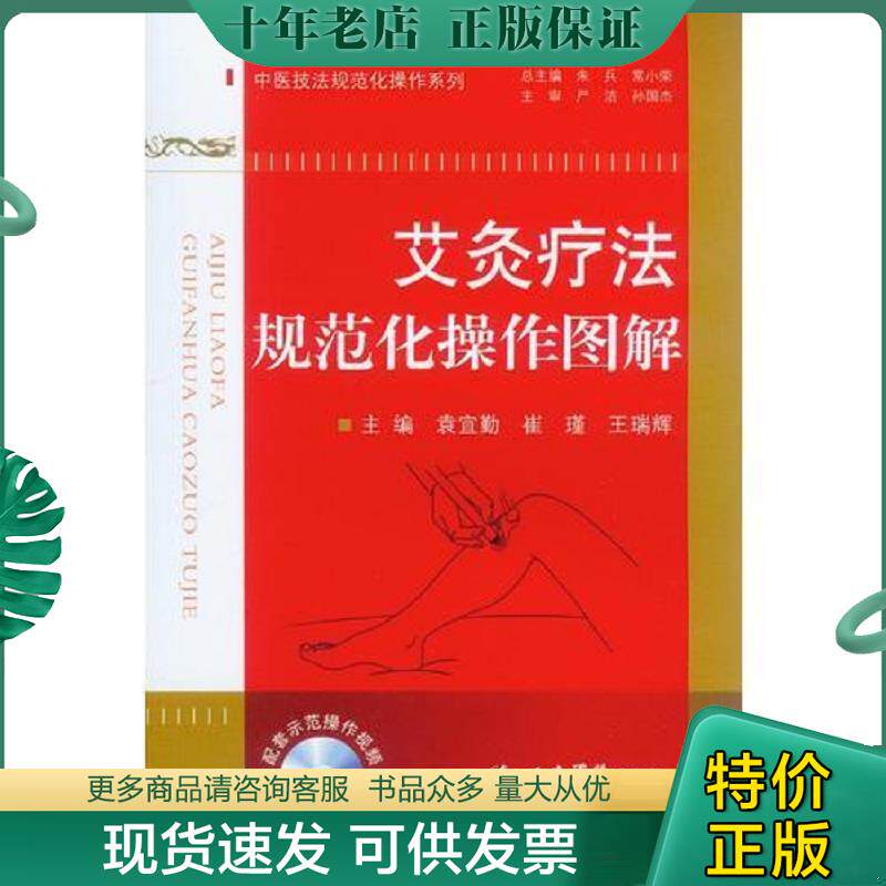 正版现货9787509175972 艾炙疗法规范化操作图解 主编袁宜勤,崔瑾,王瑞辉 人民军医出版社