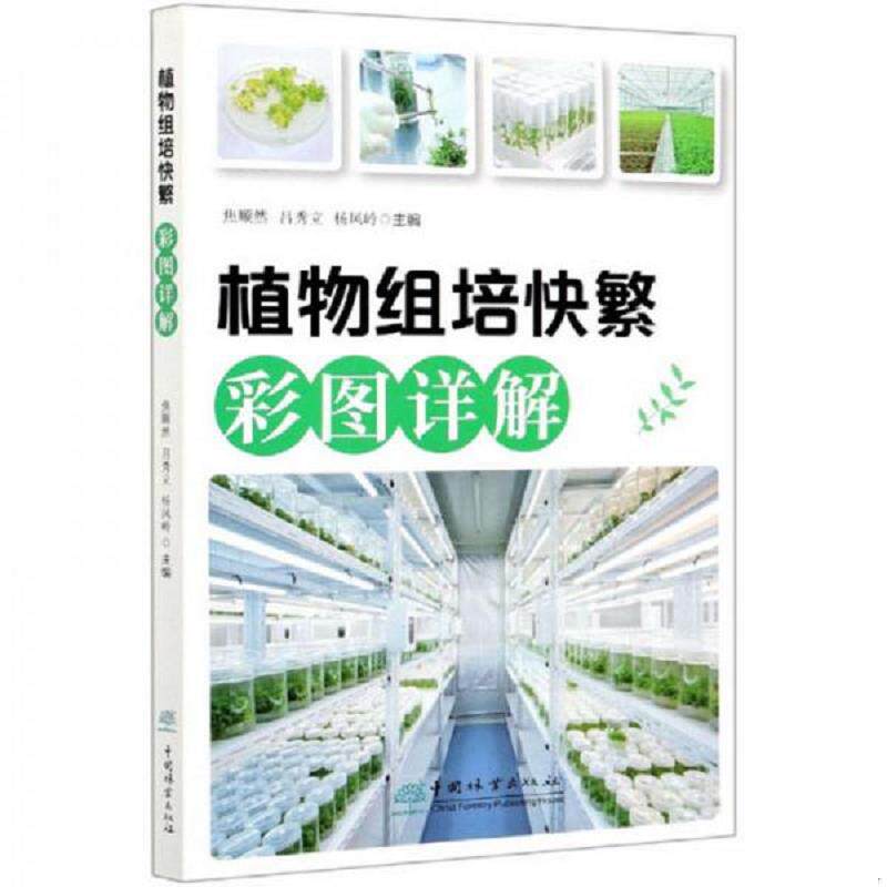 正版现货9787521908213 植物组培快繁彩图详解  焦顺然 吕秀立 杨风岭编 中国林业出版社 焦顺然,吕秀立,杨风岭编 中国林业出版社