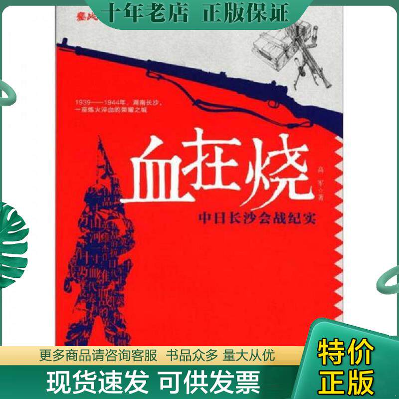 正版现货9787540453466 鏖战·国军正面战场抗战系列·血在烧：中日长沙会战纪实 高军 湖南文艺出版社